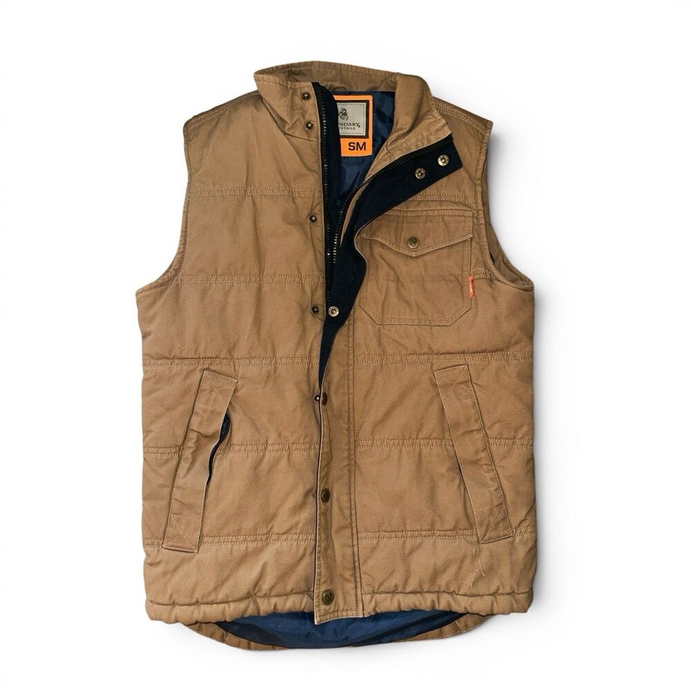 Legendary Whitetails Bison Canvas Cross Trail Vest Small Brown Gorpcore